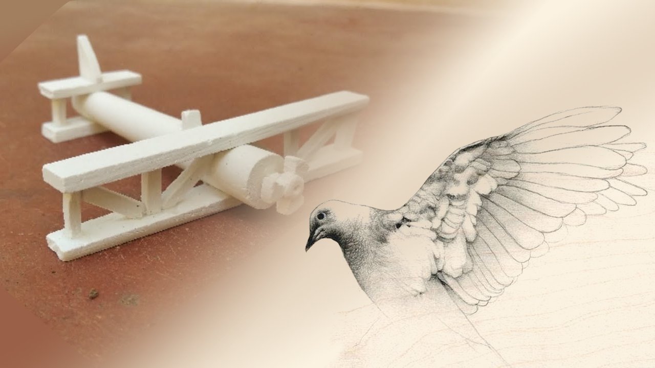 A flight of chalk-covered doves